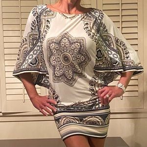 Hale Bob wide top stretchy tube dress